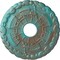 Ekena Millwork Kendall Train Station Medallion (Canopies up to 3 7/8"), 18 1/2"OD x 3 7/8"ID x 1"P, Copper Green CM18KDCGS - alternate 1